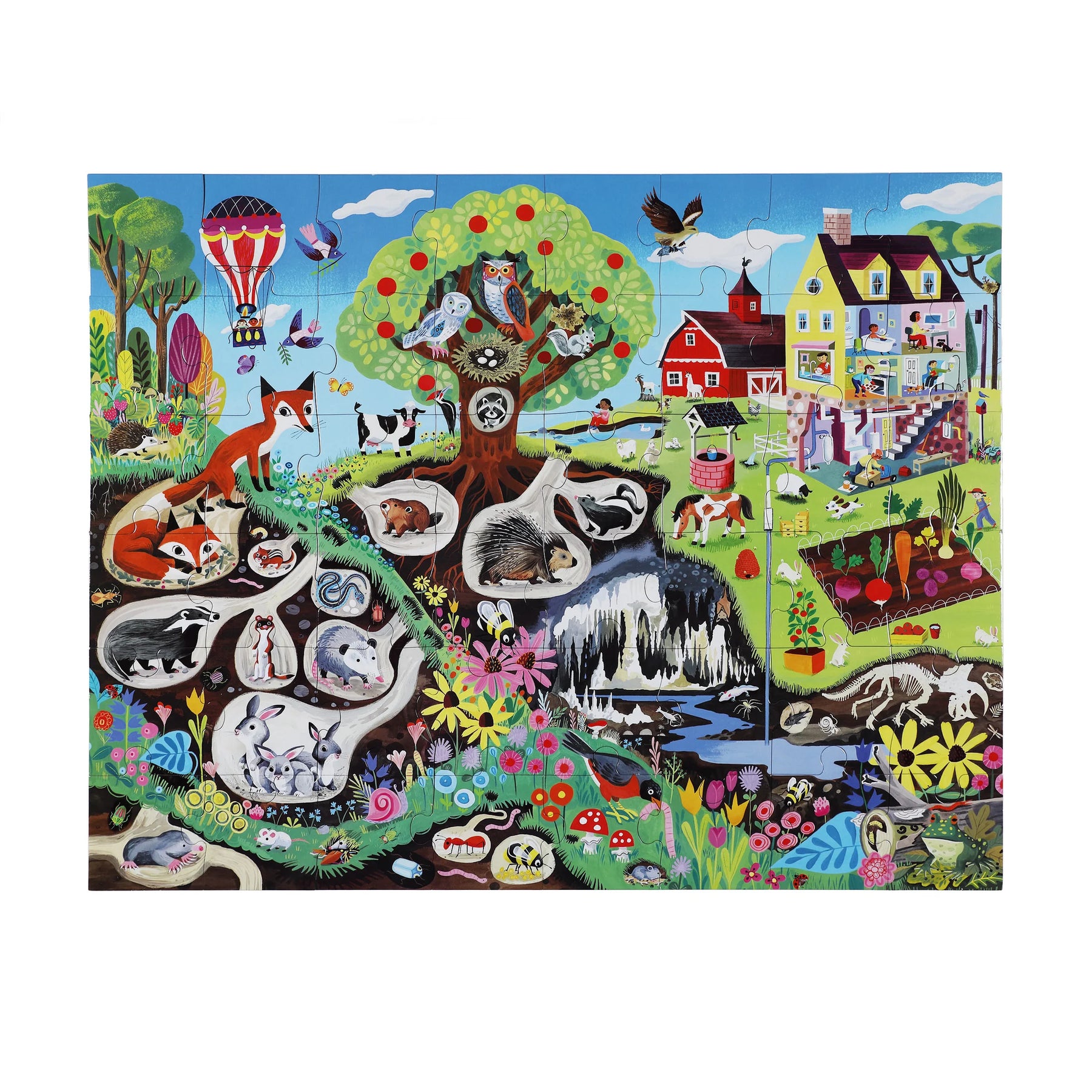 eeBoo - Within the Country Giant 48 Piece Puzzle