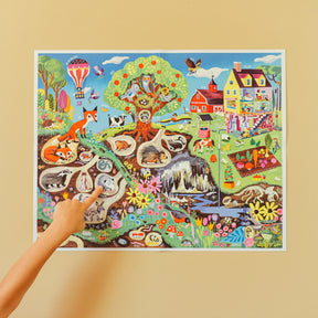 eeBoo - Within the Country Giant 48 Piece Puzzle