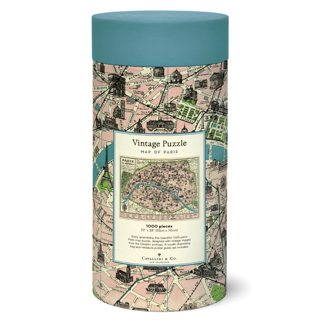 Cavallini & Co. - Puzzle Map of Paris