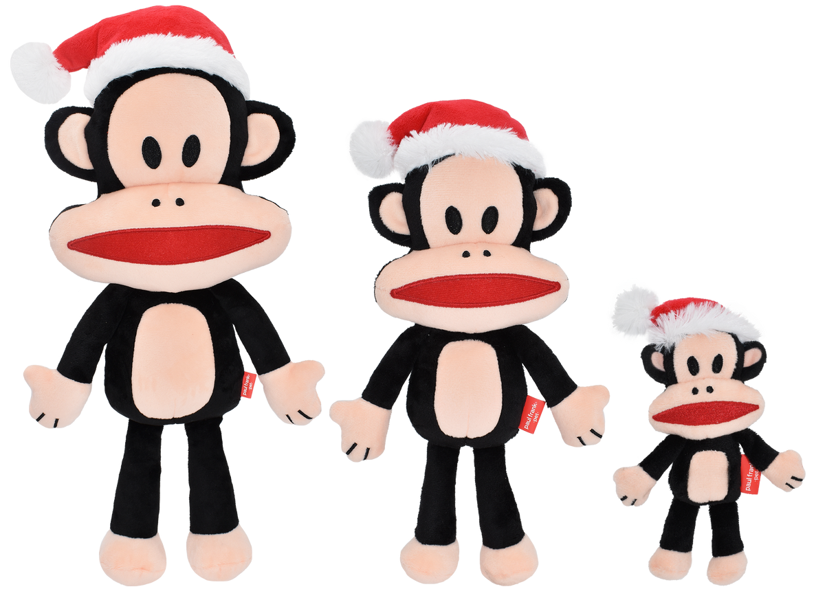 Multipet - Paul Frank Julius Beardless with Santa Dog Toy