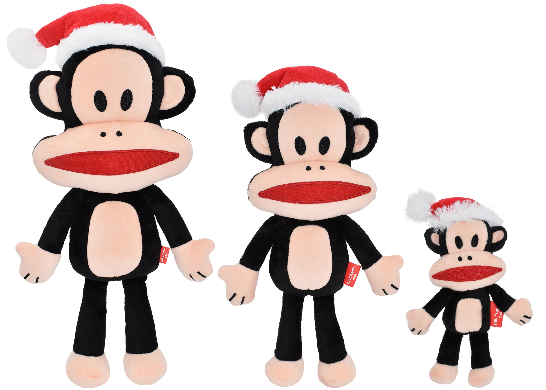 Multipet - Paul Frank Julius Beardless with Santa Dog Toy