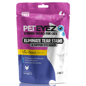 PetEyez - Vitamin Treats Chicken For	Cats - Eliminate Tear Stains