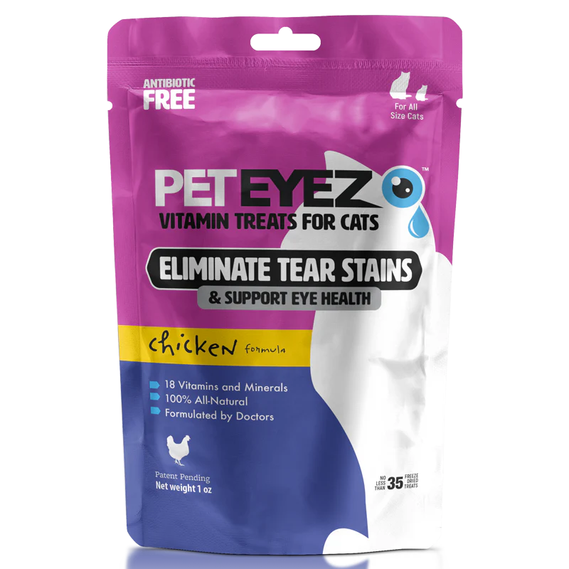 PetEyez - Vitamin Treats Chicken For	Cats - Eliminate Tear Stains