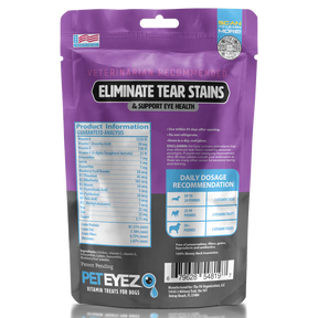 PetEyez - Vitamin Treats Chicken For Dogs - Eliminate Tear Stains