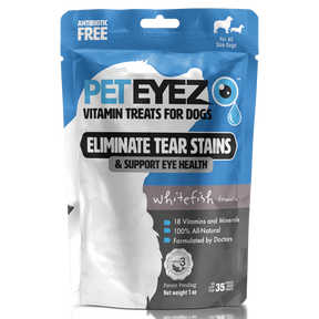 PetEyez - Vitamin Treats Whitefish For Dogs - Eliminate Tear Stains