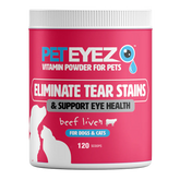 PetEyez - Beef Liver Vitamin Powder For Pets - Dogs & Cats - Eliminate Tear Stains