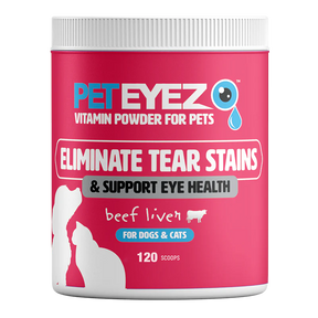 PetEyez - Beef Liver Vitamin Powder For Pets - Dogs & Cats - Eliminate Tear Stains
