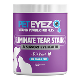 PetEyez - Chicken Vitamin Powder For Pets - Dogs	& Cats - Eliminate Tear Stains
