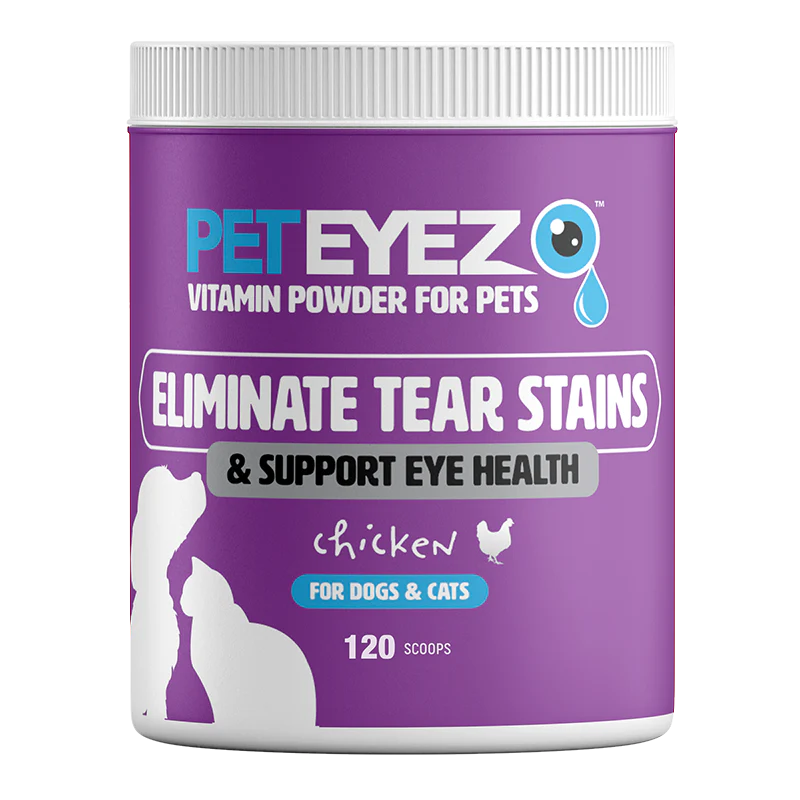 PetEyez - Chicken Vitamin Powder For Pets - Dogs	& Cats - Eliminate Tear Stains