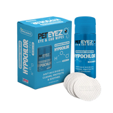 PetEyez - Hypochlor + Eye & Ear Wipes For Dogs & Cats -Antimicrobial