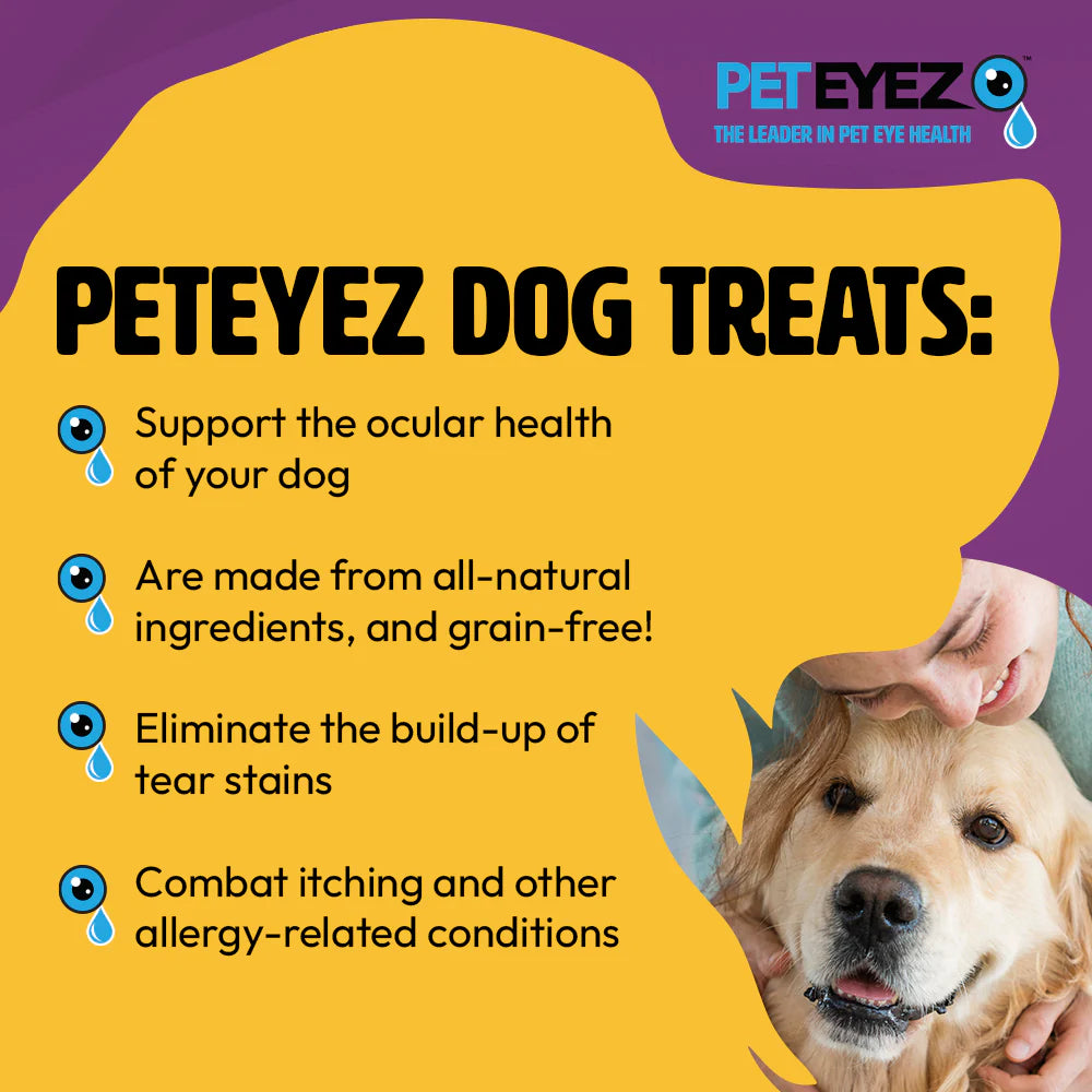 PetEyez - Vitamin Treats Whitefish For Dogs - Eliminate Tear Stains