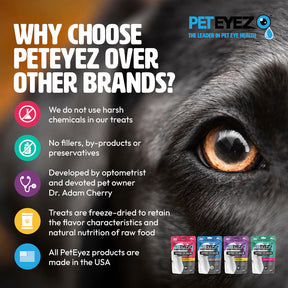 PetEyez - Vitamin Treats Beef For Cats - Eliminate Tear Stains