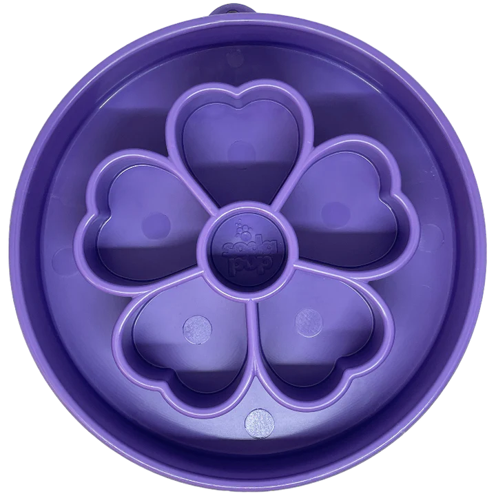 SodaPup - eBowl Enrichment Slow Feeder - Bowl Flower Design
