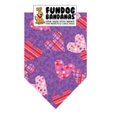 FunDog Bandanas - Dog Bandana Plaid & Polka Hearts