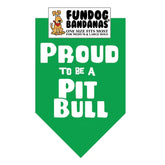 FunDog Bandanas - Dog Bandana Proud to be a Pitbull - Southern Agriculture 