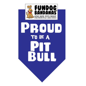 FunDog Bandanas - Dog Bandana Proud to be a Pitbull - Southern Agriculture 