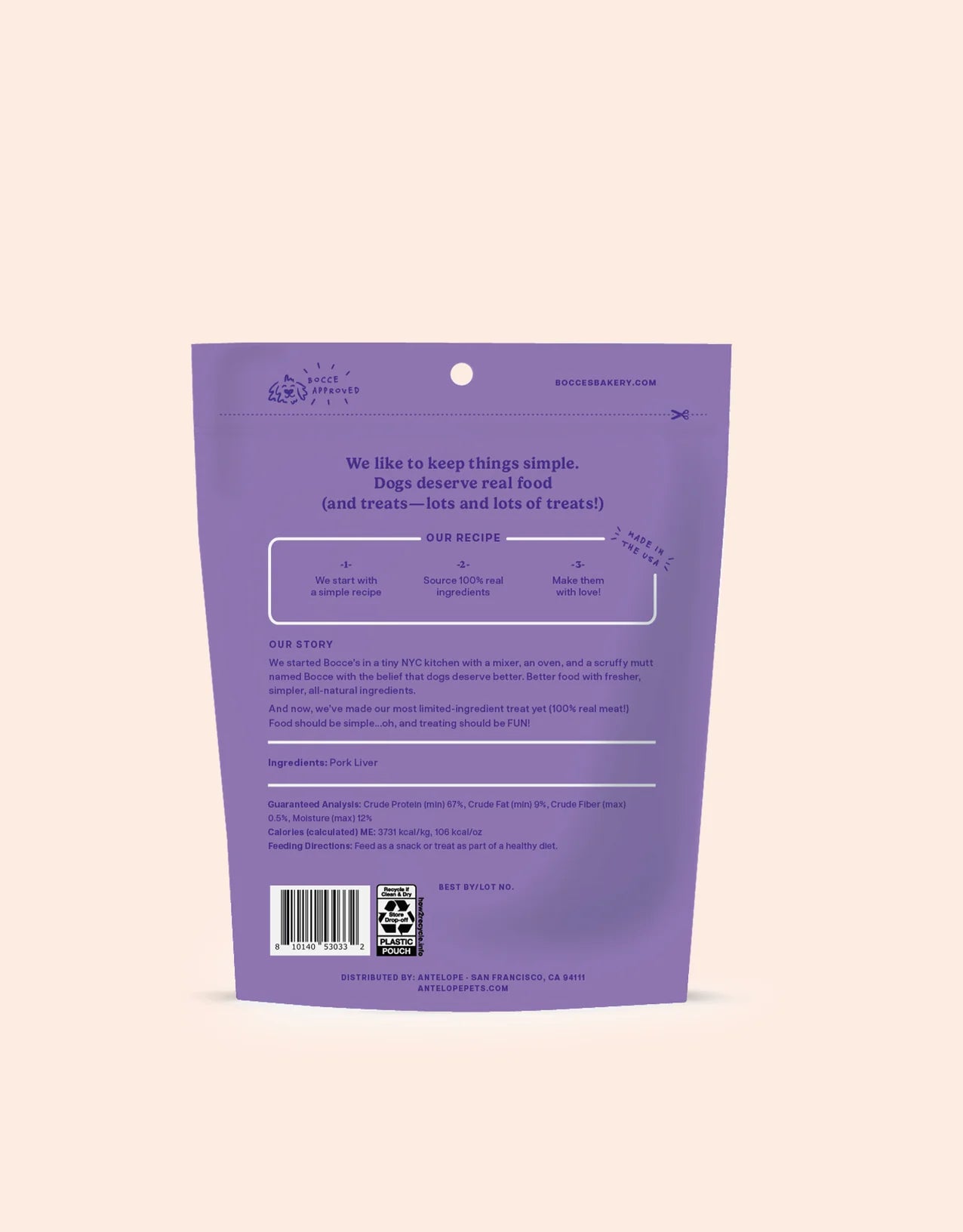 Bocce's Bakery - Pulled Pork Freeze Dried