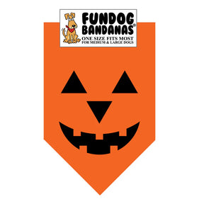 FunDog Bandanas - Dog Bandana Pumpkin Face