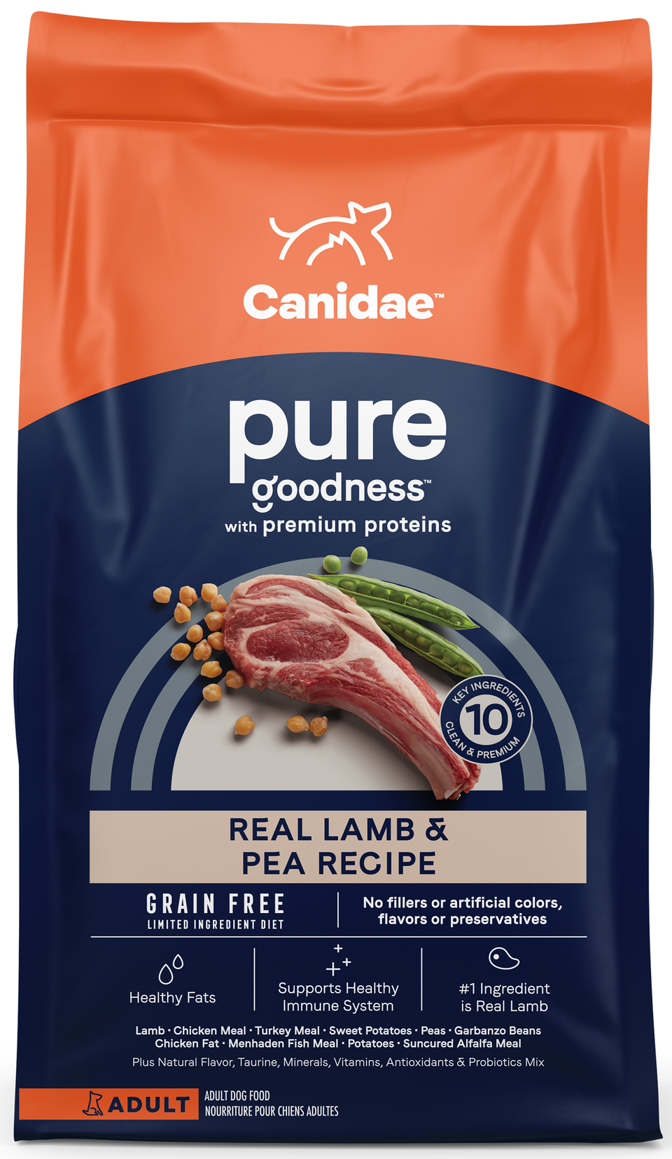 Canidae - Grain Free PURE All Breeds, Adult Dog Real Lamb Limited Ingredient Recipe Dry Dog Food - Southern Agriculture 