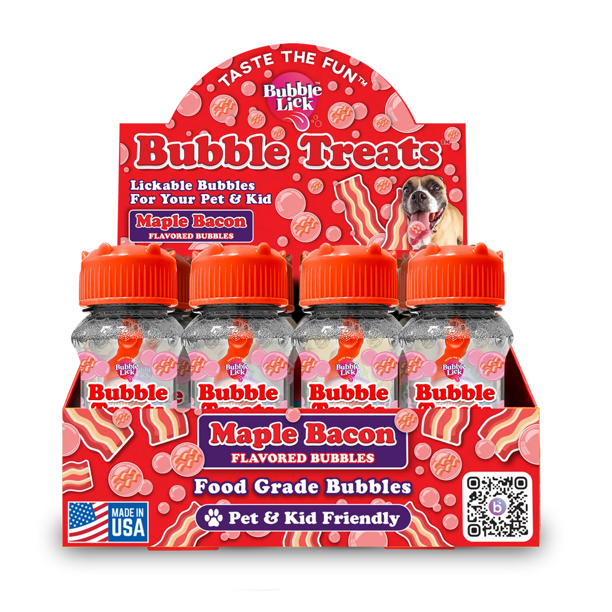 Toysmith - BubbleLick Pets Maple Bacon