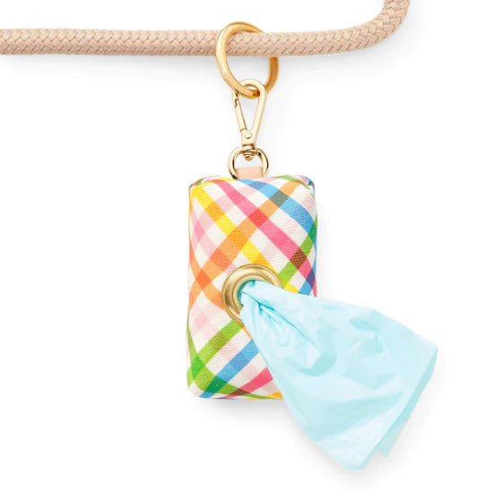 The Foggy Dog - Waste Bag Dispenser - Rainbow Gingham