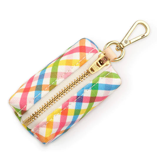 The Foggy Dog - Waste Bag Dispenser - Rainbow Gingham