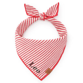 The Foggy Dog - Bandana Red Stripes