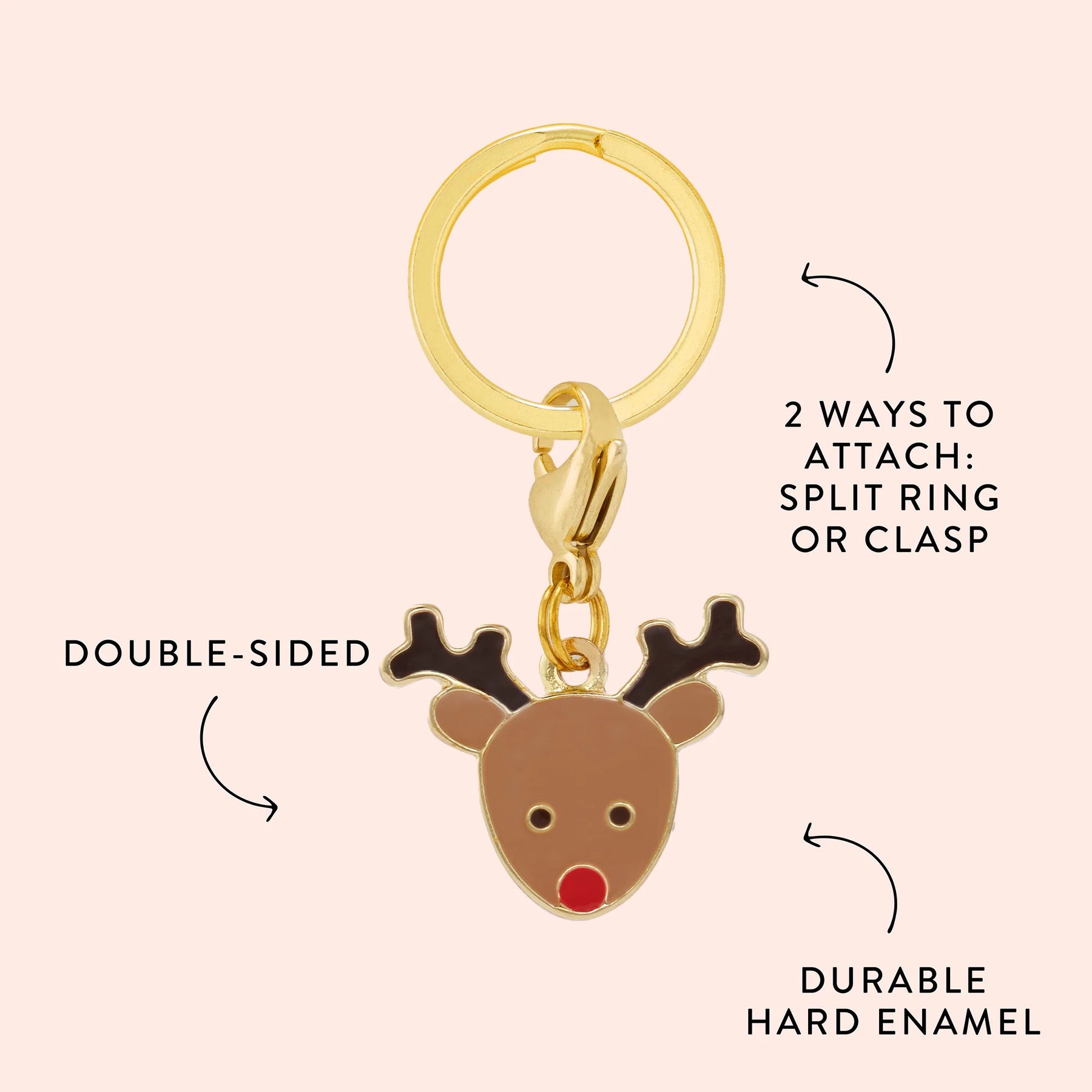The Foggy Dog - Collar Charm Reindeer