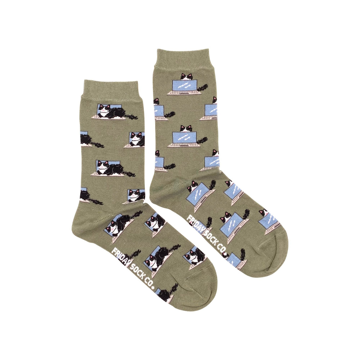 Friday Sock Co. - Women's Socks Fluffy Cat Mismatched