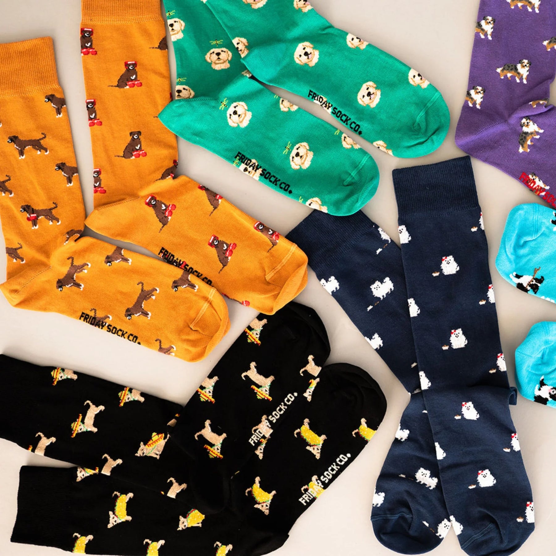 Friday Sock Co. - Women's Socks Taco Dog Mismatched
