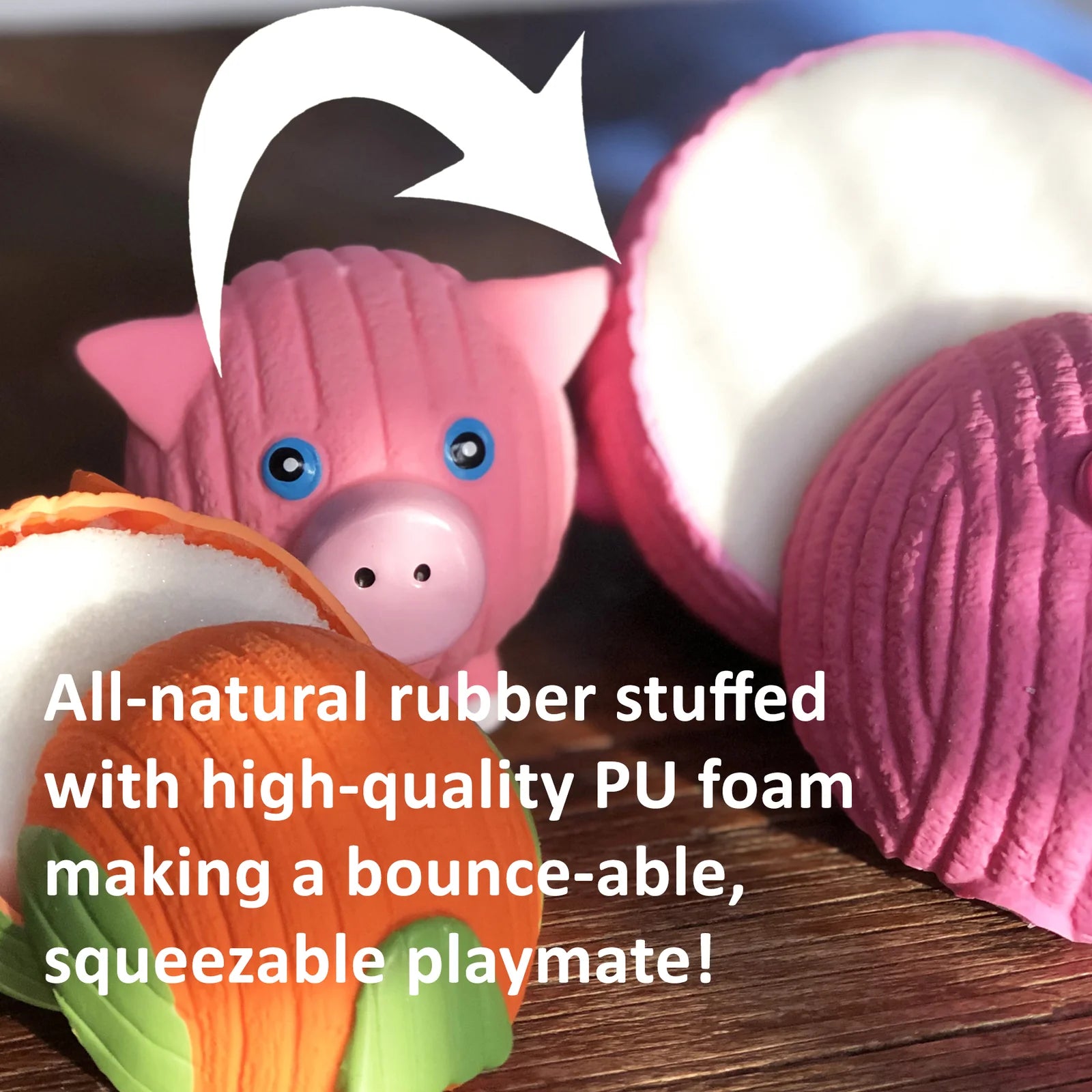 HuggleHounds - Hamlet the Pig Ruff-Tex Ball