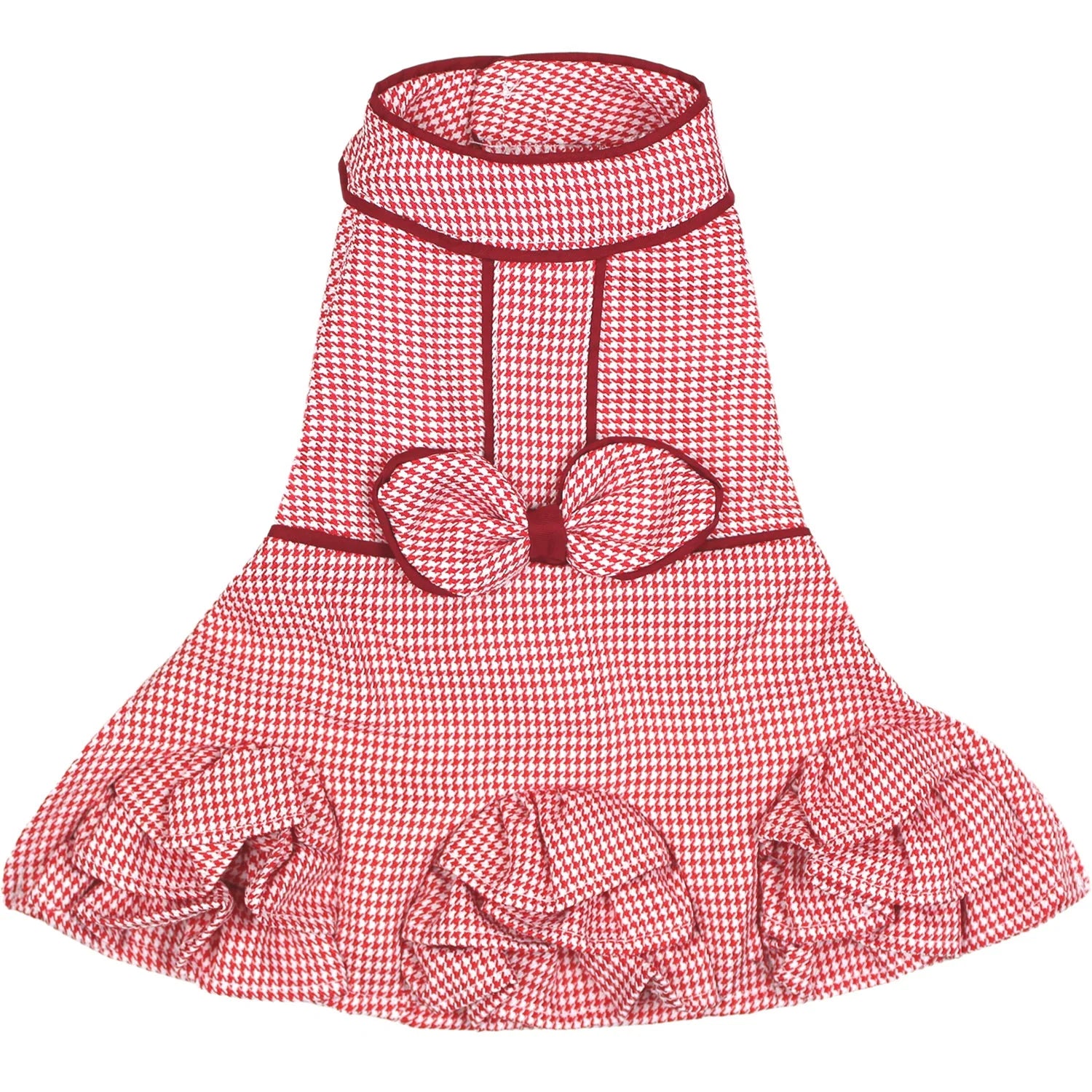 Parisian Pet - Dog Dress Houndstooth Ruffles