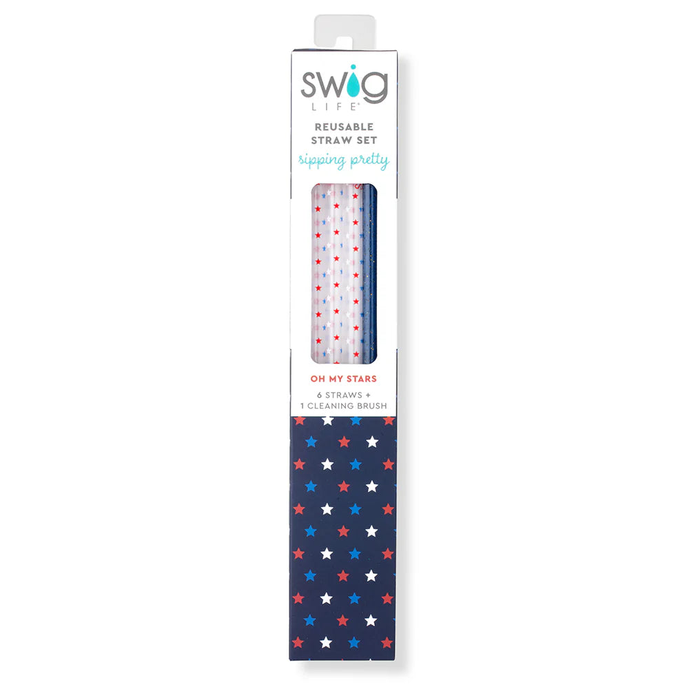Swig - Straw Set Reusable Oh My Stars