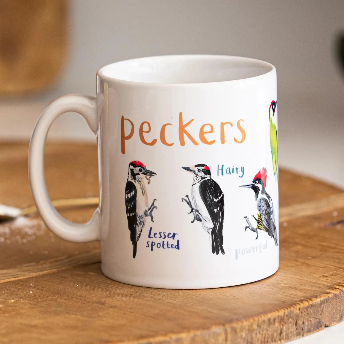 Fly Paper Products - Mug Peckers Bird Pun Woodpecker Fowl Language