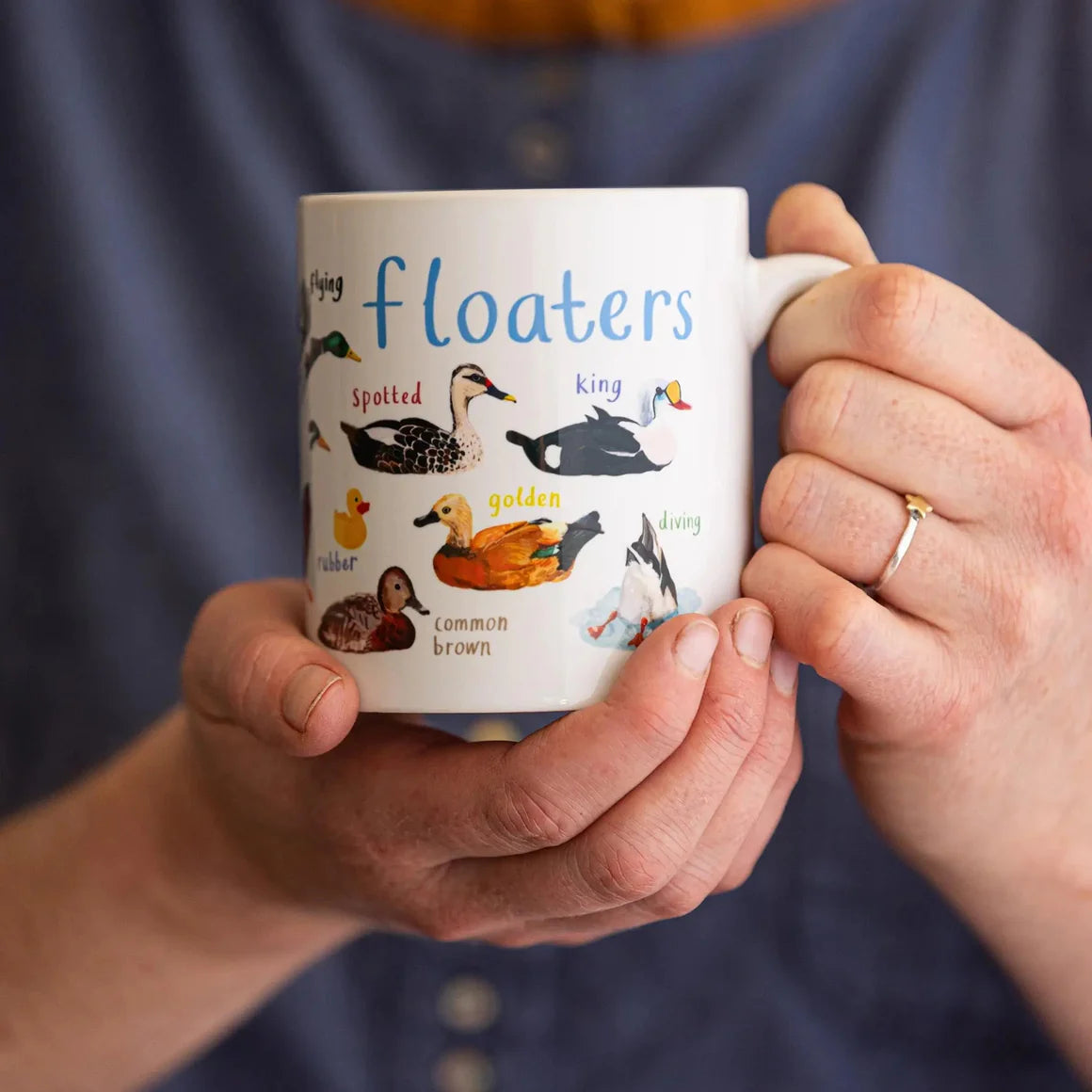 Fly Paper Products - Mug Floaters Bird Pun Duck Fowl Language
