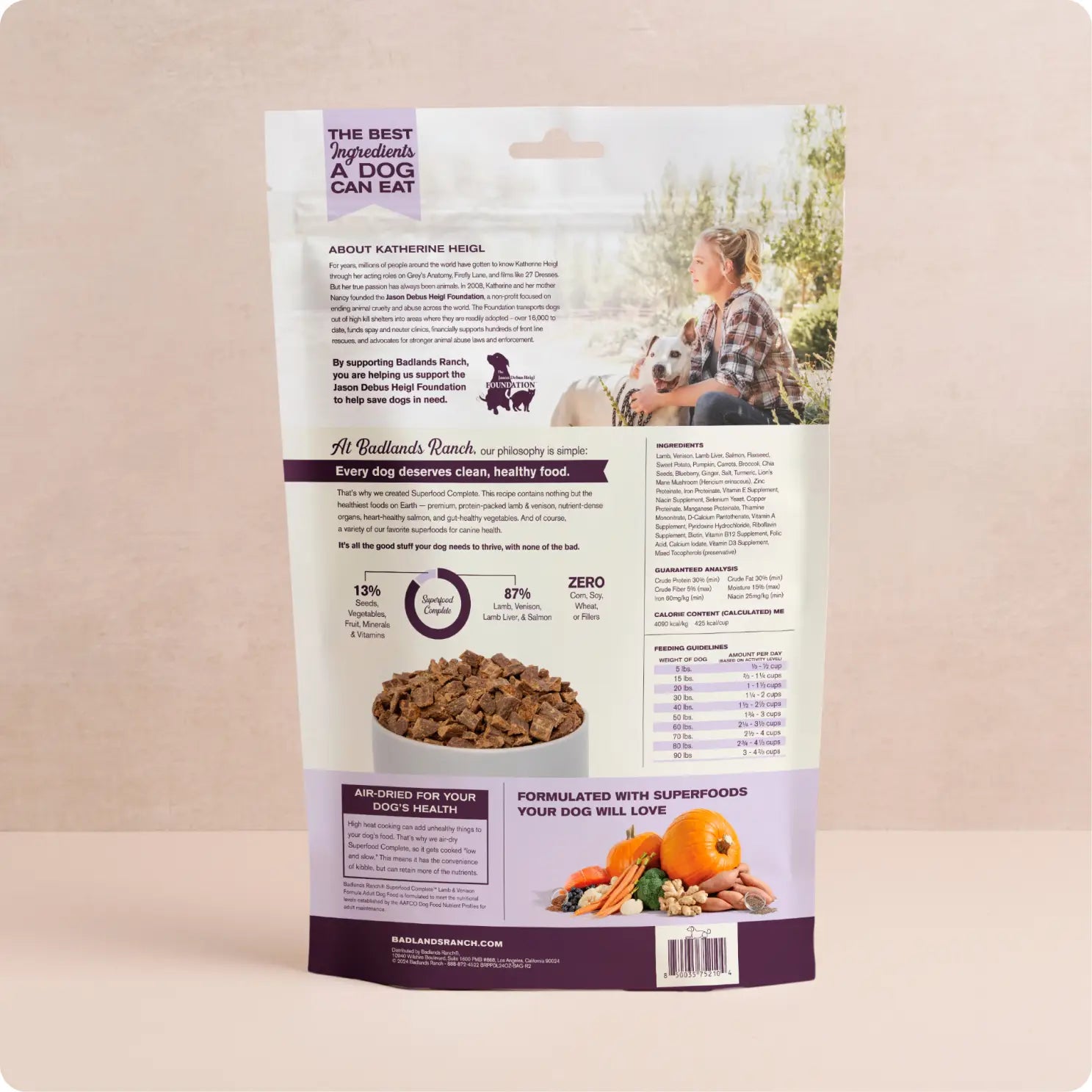 Badlands Ranch - Superfood Complete Lamb & Venison Gently Air Dried Dog Food - Southern Agriculture 