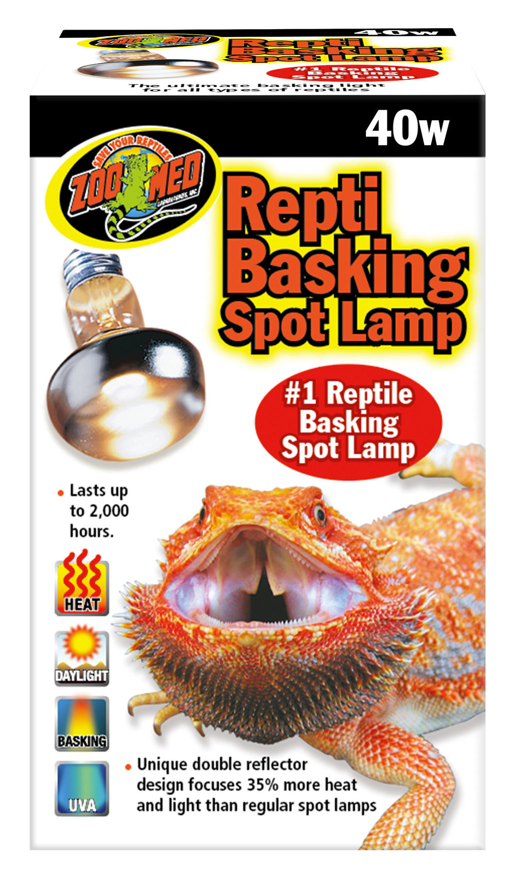 Zoo Med- Repti Basking Spot Bulb - 40 Watt - Southern Agriculture 