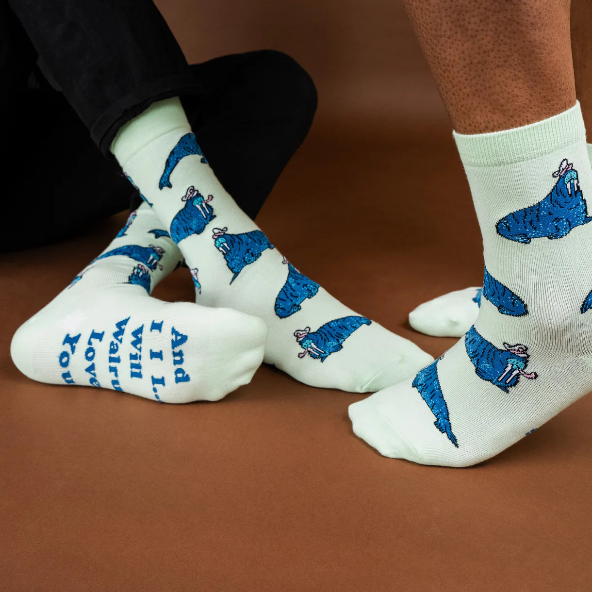 Sock It To Me - Women's Crew Sock: And I Walrus Love You