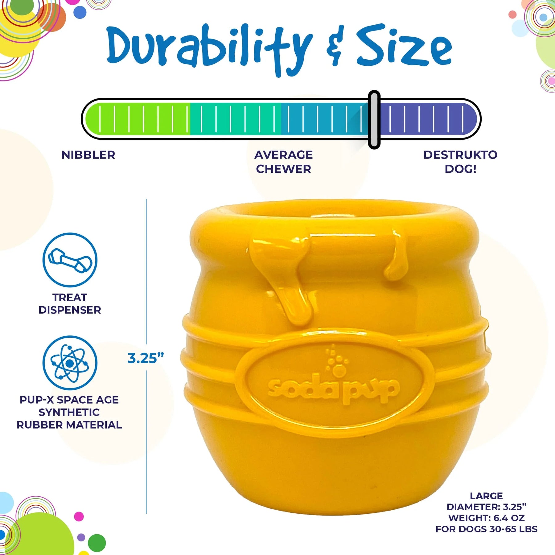 Honey Pot Treat Dispenser PUP-X Large