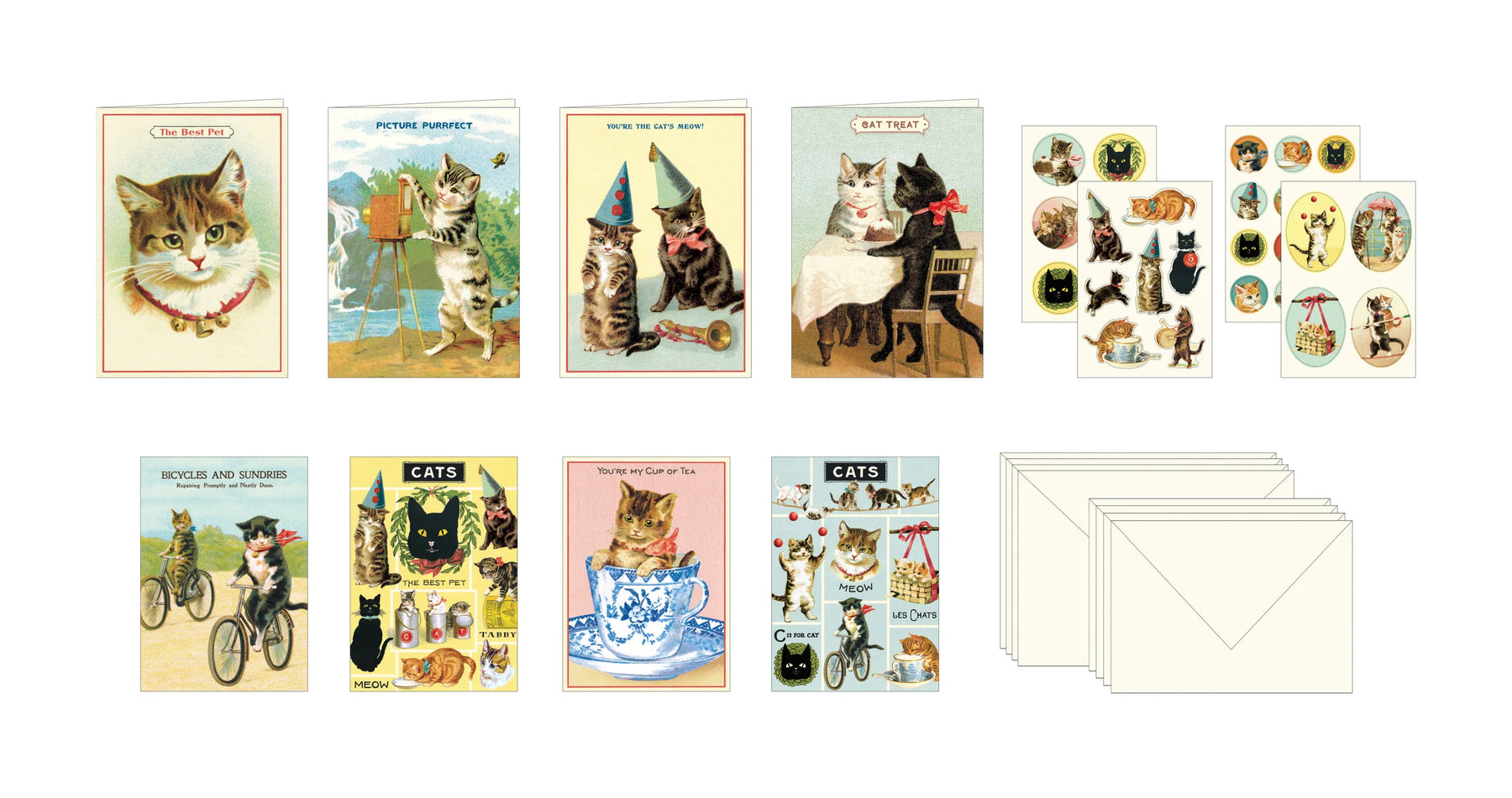 Cavallini Papers & Co - Stationery Set Cats