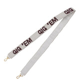 Capri Designs - Collegiate Beaded Strap - Texas A&M University / Gig 'Em