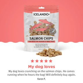 Icelandic+ Salmon Chips Mini Bites For Training & Small Dogs