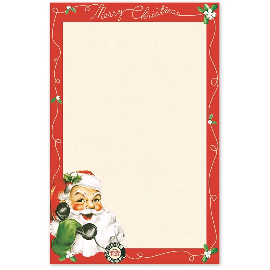 Cavallini Papers & Co - Notepad Santa Claus