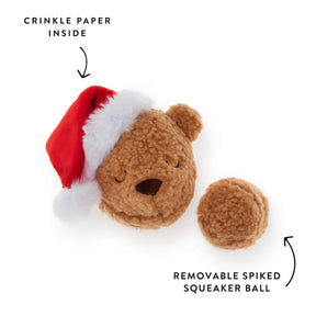 The Foggy Dog - Dog Toy Santa Teddy Bear 2 in 1 Bounce