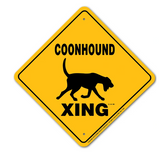 Noble Beasts - Coonhound X-ing Sign
