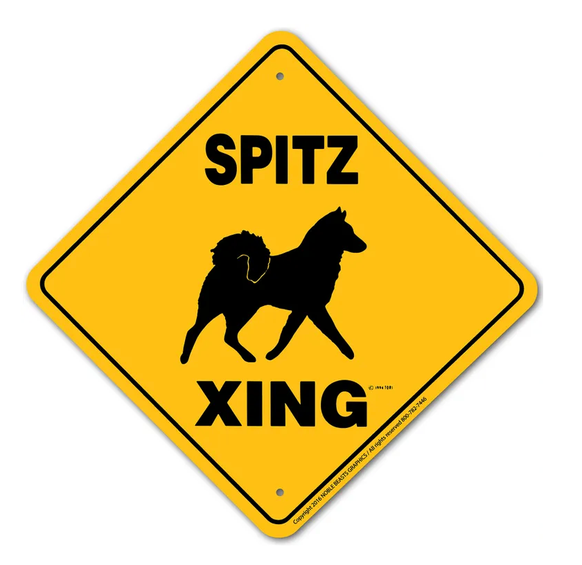 Noble Beasts - Finnish Spitz X-ing Sign