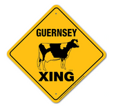 Noble Beasts - Guernsey Cow X-ing Sign
