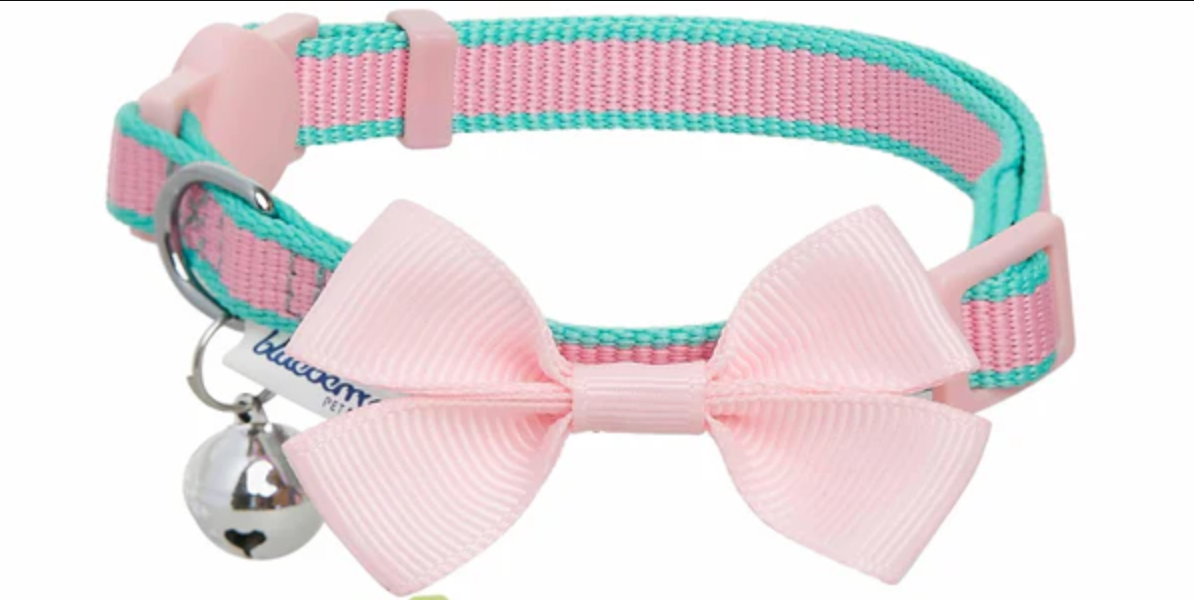 Blueberry Pet - Classic Solid | Cat Collar with Bow