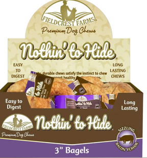 Fieldcrest Farms - Nothin' To Hide Bagel Bacon Rawhide Alternative Dog Chews
