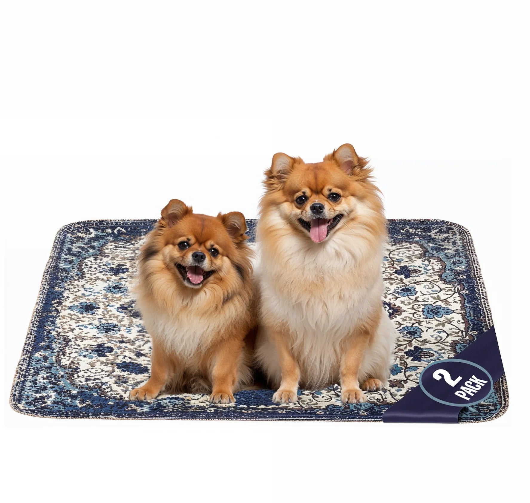 Pupiboo - Blue Medallion Washable Pee Pads - Southern Agriculture 